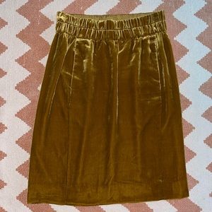 J. Crew Velvet Skirt